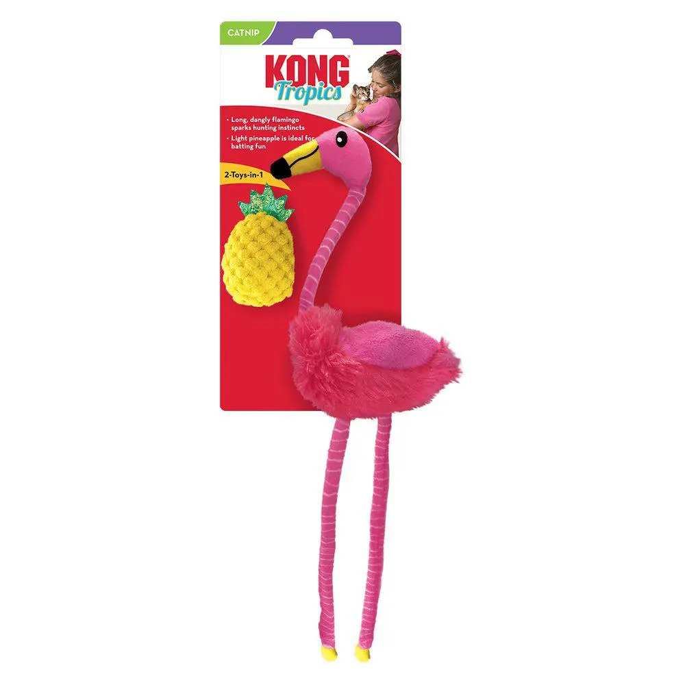 Kong Kattelegetøj Tropics Flamingo